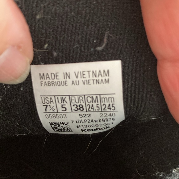 Women’ Reebok Classic Freestyle High Top Tennis Shoes, Black, Size 7 1/2, 7.5 - Picture 9 of 9